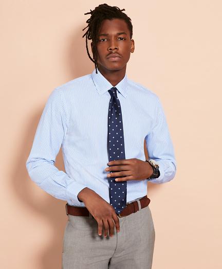 Brooks Brothers Stripe Nine-to-nine Cotton Broadcloth Sport Shirt