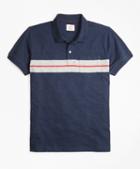 Brooks Brothers Bold Stripe Cotton Jersey Polo Shirt