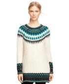 Brooks Brothers Women's Wool Blend Fair Isle Sweater