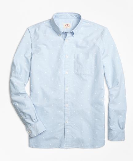 Brooks Brothers Snowflake-print Oxford Sport Shirt