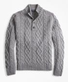 Brooks Brothers Cable Mockneck Sweater
