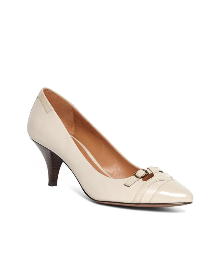 Brooks Brothers Women's Pointed Leather Pumps