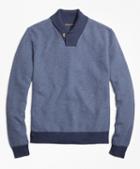 Brooks Brothers Supima Cotton Cashmere Honeycomb Shawl Collar Sweater
