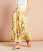 Brooks Brothers Women's Floral-print Cotton Maxi Skirt