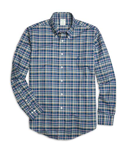 Brooks Brothers Non-iron Milano Fit Multiplaid Sport Shirt