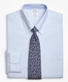 Brooks Brothers Brookscool Regent Fitted Dress Shirt, Non-iron Micro-ground Check