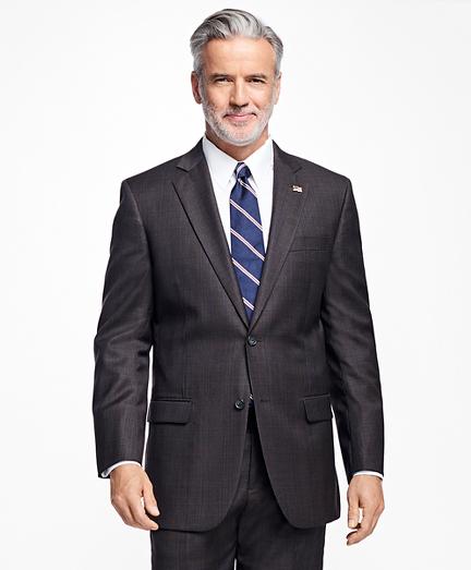 Brooks Brothers Madison Fit Saxxon Wool Plaid With Overplaid Deco 1818 Suit