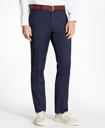 Brooks Brothers Alternating Pinstripe Wool Suit Trousers