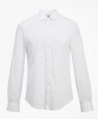 Brooks Brothers Men's Slim Fitted Dress Shirt, Performance Non-iron With Coolmax, Ainsley Collar Twill