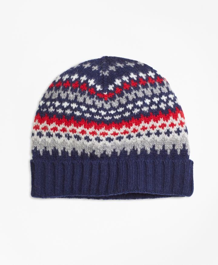 Brooks Brothers Men's Nordic Fair Isle Beanie