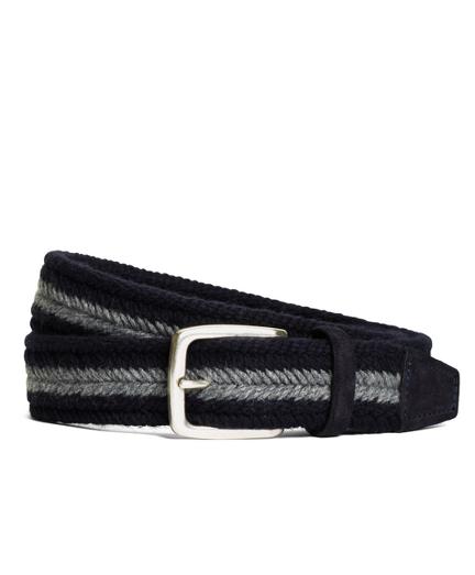 Brooks Brothers Wool Webbed Belt