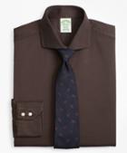 Brooks Brothers Milano Slim-fit Dress Shirt, Textured Micro-check