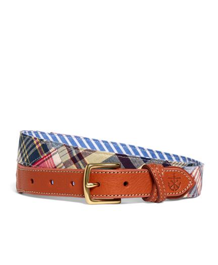 Brooks Brothers Kiel James Patrick Patchwork Madras Belt