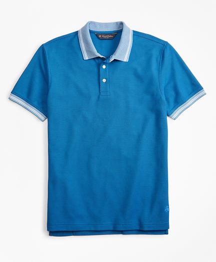 Brooks Brothers Slim Fit Tipped Collar Polo Shirt