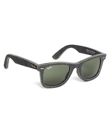 Brooks Brothers Ray-ban Wayfarer Black Denim Sunglasses