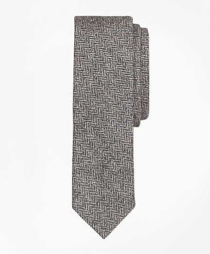 Brooks Brothers Herringbone Cotton-wool Slim Tie