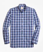 Brooks Brothers Men's Plaid Broadcloth Sport Shirt