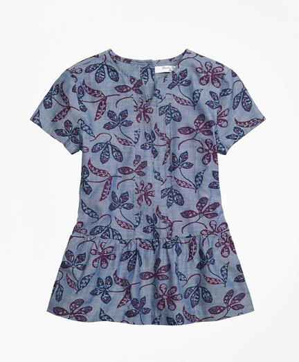 Brooks Brothers Floral Printed Tunic