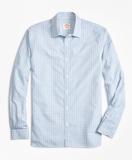 Brooks Brothers Check Nine-to-nine Cotton Poplin Shirt