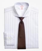 Brooks Brothers Men's Regular Fit Classic-fit Dress Shirt, Non-iron Double Alternating Stripe