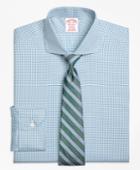 Brooks Brothers Men's Non-iron Regular Fit Micro Framed Gingham Dress Shirt
