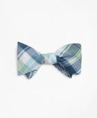 Brooks Brothers Men's Green Madras Bow Tie