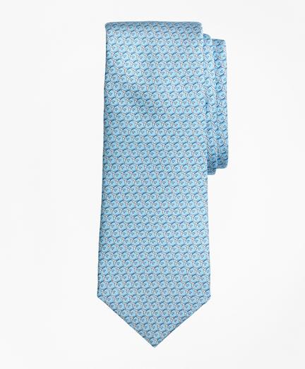 Brooks Brothers Airplane Motif Print Tie