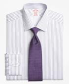 Brooks Brothers Men's Non-iron Regular Fit Twin Stripe Dress Shirt
