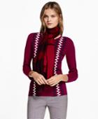 Brooks Brothers Women's Zigzag Cotton Sweater