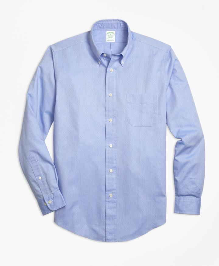 Brooks Brothers Men's Milano Fit Dobby Micro-diamond Sport Shirt