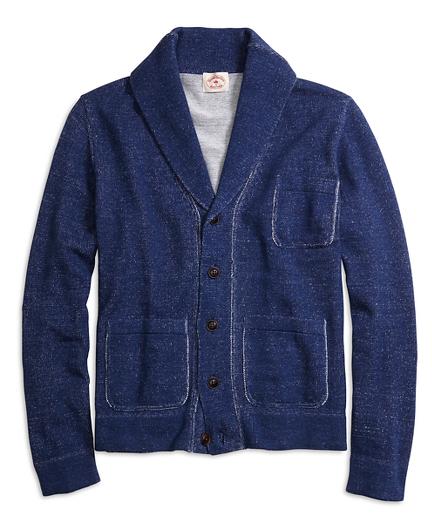 Brooks Brothers Shawl Collar Heathered Cardigan