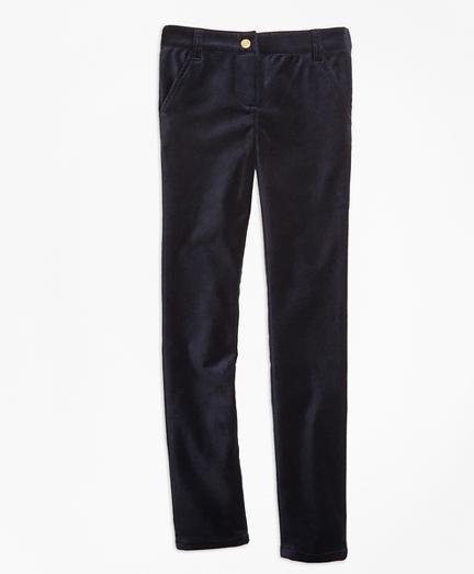 Brooks Brothers Stretch Velvet Cotton Five-pocket Pants
