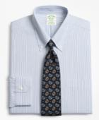 Brooks Brothers Men's Stretch Extra Slim Fit Slim-fit Dress Shirt, Non-iron Tonal Framed Stripe