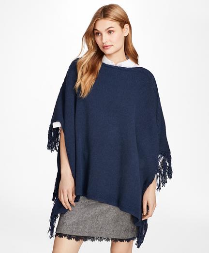 Brooks Brothers Wool-blend Poncho