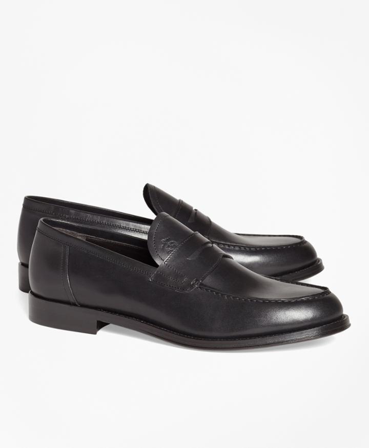 Brooks Brothers Men's 1818 Footwear Leather Penny Loafers