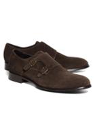Brooks Brothers Suede Double Monk Strap Shoes