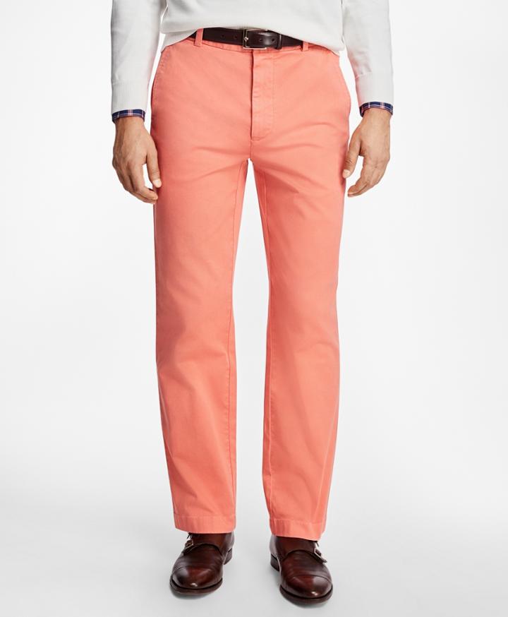 Brooks Brothers Men's Clark Fit Garment-dyed Pique Chinos