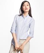 Brooks Brothers Women's Classic-fit Supima Cotton Oxford Stripe Button-down Shirt