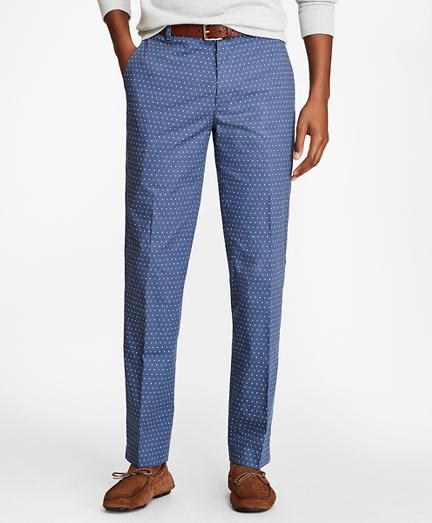 Brooks Brothers Milano Fit Melange Printed Chinos
