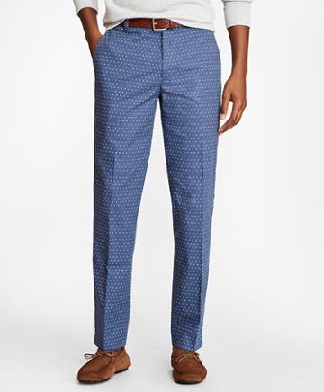 Brooks Brothers Milano Fit Melange Printed Chinos