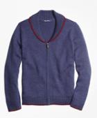 Brooks Brothers Merino Wool Shawl Collar Sweater