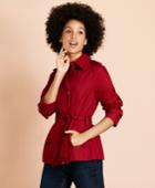 Brooks Brothers Women's Water-repellent Stretch-cotton Twill Trench Coat