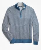 Brooks Brothers Men's Jacquard Half-zip Sweater