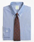 Brooks Brothers Stretch Milano Slim-fit Dress Shirt, Non-iron Ground Stripe