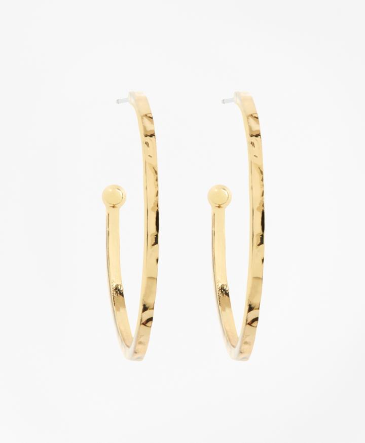 Brooks Brothers Women's Hammered Hoops