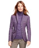 Brooks Brothers Women's Stellita Fit Lambswool Herringbone Jacket