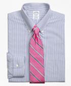 Brooks Brothers Non-iron Regent Fit Wide Stripe Dress Shirt