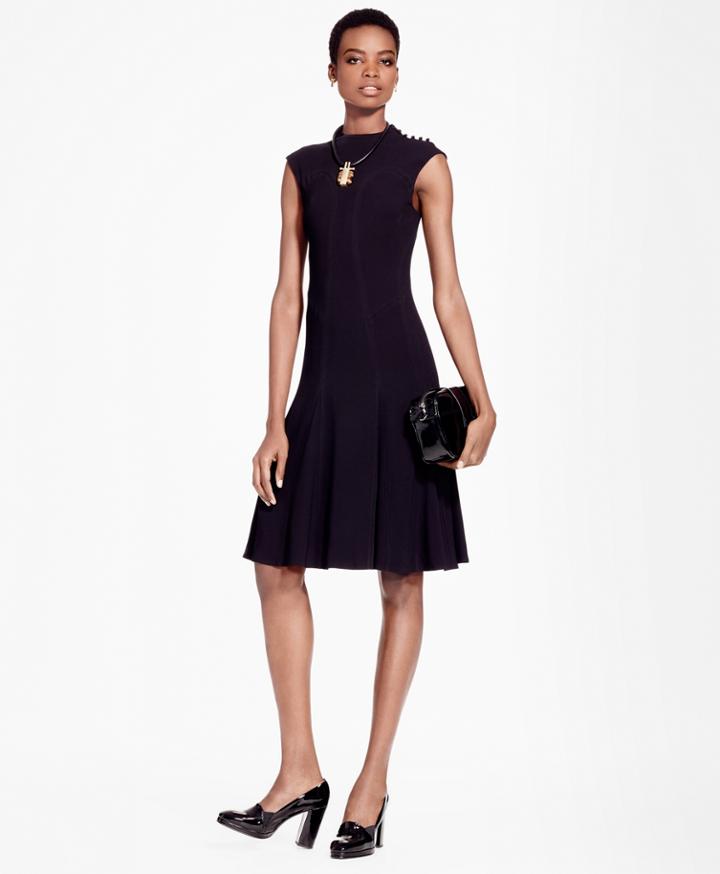 Brooks Brothers Women's A-line Flounce Dress