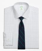 Brooks Brothers Men's Extra Slim Fit Slim-fit Dress Shirt, Non-iron Windowpane