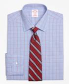 Brooks Brothers Men's Non-iron Regular Fit Framed Houndstooth Dress Shirt